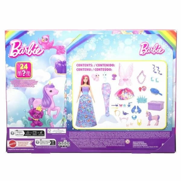 Adventskalender Barbie HRG90 Plast Sjöjungfru (24 Delar)