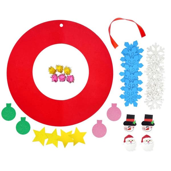 Julkrans i kit av skumgummi 35 cm