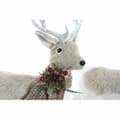 Miniatyrbild 2 av 4: Julgranskula DKD Home Decor Beige Polyester Vit polystyren Ren (9 x 24 x 33 cm)