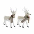 Miniatyrbild 1 av 4: Julgranskula DKD Home Decor Beige Polyester Vit polystyren Ren (9 x 24 x 33 cm)