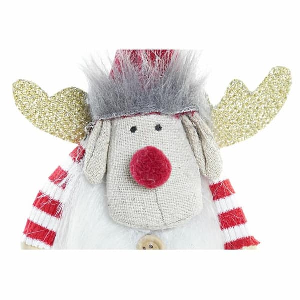 Julgranskula DKD Home Decor Polyester Ren (8 x 5 x 23 cm) (2 antal)
