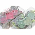 Miniatyrbild 4 av 4: Set med levande ljus DKD Home Decor Jul (5,5 x 5,5 x 6 cm) (2 antal)