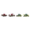 Miniatyrbild 1 av 4: Set med levande ljus DKD Home Decor Jul (5,5 x 5,5 x 6 cm) (2 antal)