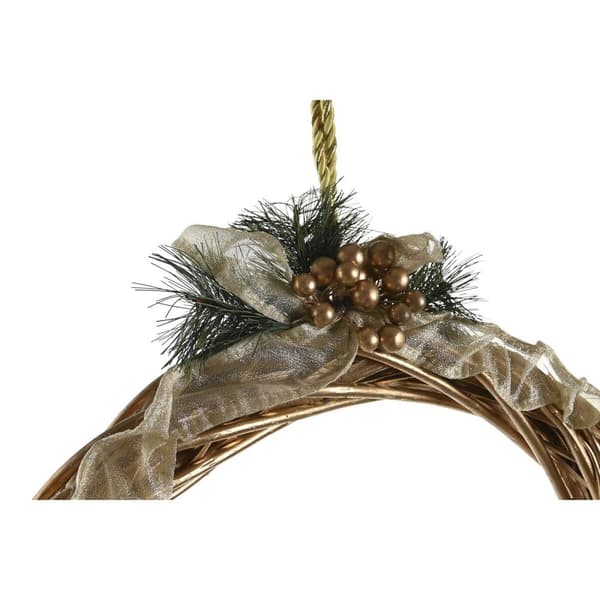 Julkrubba-set DKD Home Decor Blå Gyllene Krona 30 x 5 x 30 cm 50 x 10 x 57 cm