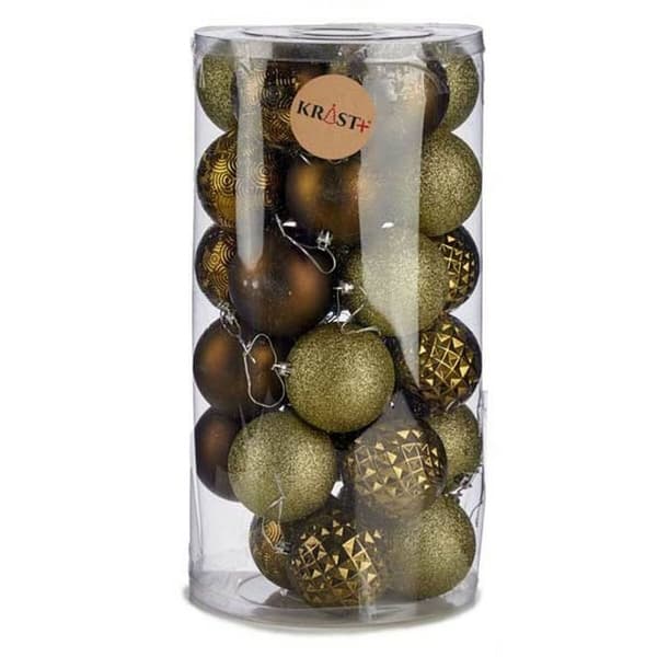 Uppsättning av julkulor Grön PVC 8 x 8,5 x 8 cm (4 antal)