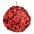 Miniatyrbild 3 av 3: Uppsättning av julkulor Krist+ 79545 Röd Plast Paljetter (8 antal)