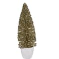 Miniatyrbild 2 av 2: Prydnadsfigur Julgran Brons Gyllene Plast 10 x 33 x 10 cm (6 antal)