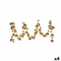 Miniatyrbild 1 av 2: Julkrans Julgranskulor LED Ljus 2,36 m Gyllene PVC (4 antal)