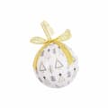 Miniatyrbild 3 av 3: Julgranskulor Vit Gyllene Papper Polyfoam 7,5 x 7,5 x 7,5 cm (14 antal)