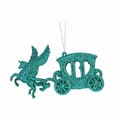Miniatyrbild 2 av 2: Julgranskula Magisk vagn Grön Plast Glitter 15 x 8,5 x 4,5 cm (24 antal)