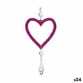 Miniatyrbild 1 av 2: Julgranskula Fuchsia Plast Glitter 9 x 16 x 2 cm (24 antal)