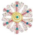 Miniatyrbild 2 av 2: Julgranskula Krist+ 64815312 Vit Röd Snöflingor 17 x 6 x 17 cm (8 antal)