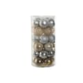 Miniatyrbild 3 av 3: Julgranskulor Home ESPRIT Champagne Silvrig Polyetylen 16 x 16 x 31,5 cm (30 Delar)