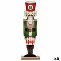 Miniatyrbillede 1 af 2: Nøddeknækker Krist+ 19XD35233 Hvid Sort Rød Grøn Træ 10 x 60 x 19 cm Nøddeknækker (6 enheder)