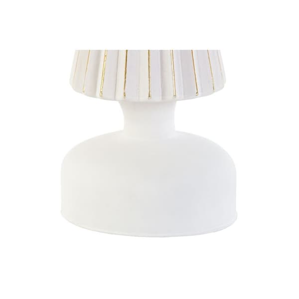 Julgranskula DKD Home Decor Vit Gyllene 9 x 9 x 25 cm (2 antal)