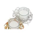 Miniatyrbild 4 av 4: Ljus DKD Home Decor Gyllene Silvrig Jul 10.5 x 10.5 x 7 cm 10,5 x 10,5 x 7 cm (4 antal)