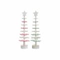 Miniatyrbillede 1 af 3: Juletræ DKD Home Decor Træ MDF (2 pcs) (11 x 11 x 41 cm)