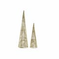 Miniatyrbillede 1 af 3: Julepynt DKD Home Decor Spanskrør (2 pcs) (12 x 12 x 40 cm) (16 x 16 x 60 cm)