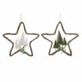 Miniatyrbillede 1 af 3: Julepynt DKD Home Decor Spanskrør (2 pcs) (43 x 10 x 43 cm)