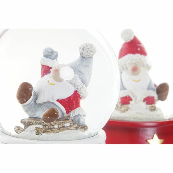 Julekugle DKD Home Decor Harpiks Krystal Julemanden (2 pcs) (9.5 x 9.5 x 13.5 cm)