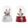 Miniatyrbillede 1 af 2: Julekugle DKD Home Decor Harpiks Krystal Julemanden (2 pcs) (9.5 x 9.5 x 13.5 cm)