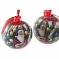 Miniatyrbillede 3 af 3: Julekugler DKD Home Decor Julemanden PVC (7 pcs) (7.5 x 7.5 x 12 cm)