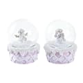 Miniatyrbillede 1 af 3: Julekugle DKD Home Decor Krystal Harpiks (2 enheder) (7 x 7 x 9 cm)