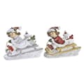 Miniatyrbillede 1 af 3: Julepynt DKD Home Decor Harpiks (13 x 6 x 10,5 cm) (2 enheder)