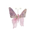 Miniatyrbillede 2 af 3: Julepynt DKD Home Decor Polyester Sommerfugl (22 x 3 x 18 cm) (2 enheder)