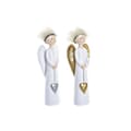 Miniatyrbillede 1 af 3: Julepynt DKD Home Decor Harpiks Engel (7,5 x 5 x 21,5 cm) (2 enheder)