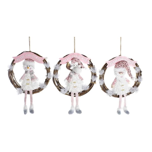 Julepynt DKD Home Decor Spanskrør (37 x 10 x 38 cm) (3 enheder)