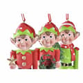 Miniatyrbillede 2 af 3: Julepynt DKD Home Decor Harpiks Alf (5 x 4 x 14 cm) (3 enheder)