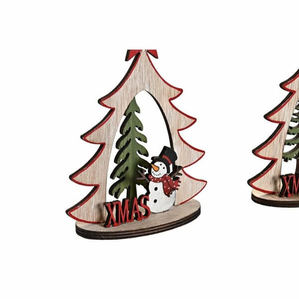 Julepynt DKD Home Decor Træ (2 enheder) (14 x 6 x 18 cm)
