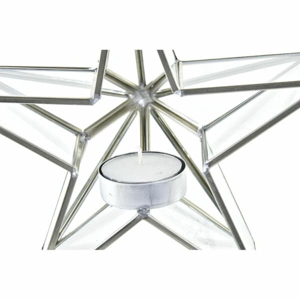 Lyseholder DKD Home Decor Stjerne (2 enheder) (16 x 8 x 16 cm)