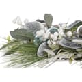 Miniatyrbillede 4 af 4: Adventskrans DKD Home Decor Blå Sølvfarvet PVC 60 x 60 x 12 cm