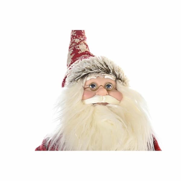 Dekorativ figur DKD Home Decor Rød Grå Træ Julemanden 42 x 22 x 48 cm