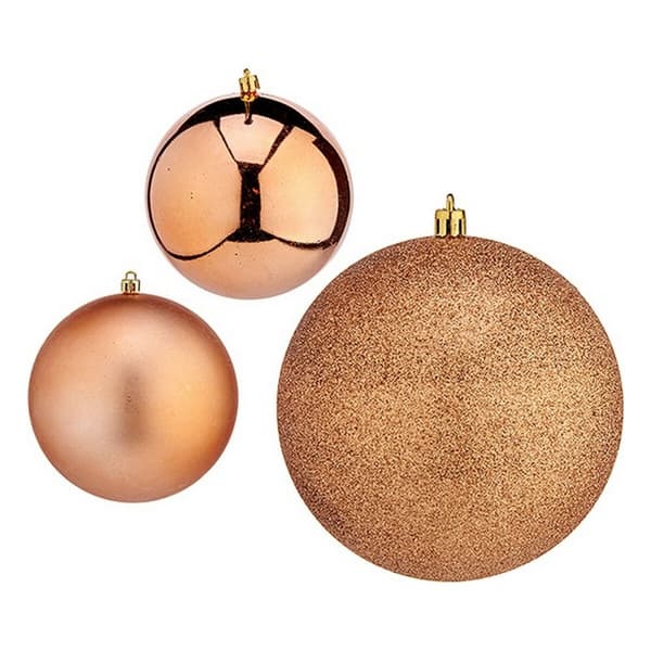 Julekugler Krist+ 00811 Kobber Plastik Ø 10 cm 6 enheder