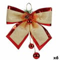 Miniatyrbillede 1 af 2: Lasso Julepynt Rød Gylden Plastik 33 x 9 x 33 cm (6 enheder)