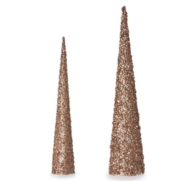 Sæt med tal Kegler Paillietter Bronze Gylden (4 enheder)