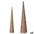 Miniatyrbillede 1 af 2: Sæt med tal Kegler Paillietter Bronze Gylden (4 enheder)