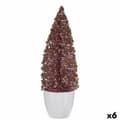 Miniatyrbillede 1 af 2: Dekorativ figur Juletræ Pink Gylden Plastik 9 x 28 x 9 cm (6 enheder)