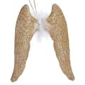 Miniatyrbillede 2 af 2: Julepynt Englevinger champagne Plastik Skinne 12,5 x 15 x 2,5 cm (24 enheder)