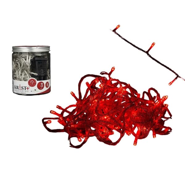 LED guirlande Rød 8 m 3,6 W (6 enheder)