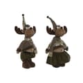 Miniatyrbillede 1 af 4: Julepynt Home ESPRIT Brun Grøn Rensdyr 25 x 15 x 55 cm (2 enheder)