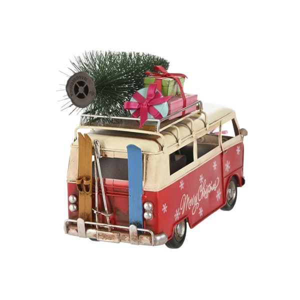 Julepynt Home ESPRIT Rød Grøn 27 x 12 x 20 cm (2 enheder)