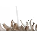 Miniatyrbillede 3 af 3: Adventskrans Home ESPRIT Hvid Gylden Fjer 30 x 7 x 30 cm (2 enheder)