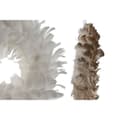 Miniatyrbillede 2 af 3: Adventskrans Home ESPRIT Hvid Gylden Fjer 30 x 7 x 30 cm (2 enheder)