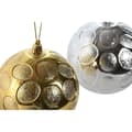 Miniatyrbillede 2 af 3: Julekugler Home ESPRIT Gylden Sølvfarvet PVC 20 x 10 x 30 cm (2 enheder)