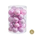 Miniatyrbillede 1 af 2: Julekugler Pink Plastik (27 enheder)