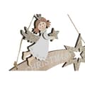 Miniatyrbillede 2 af 3: Hængende dekoration DKD Home Decor Hvid Gylden Træ 22,5 x 0,5 x 15 cm (2 enheder)
